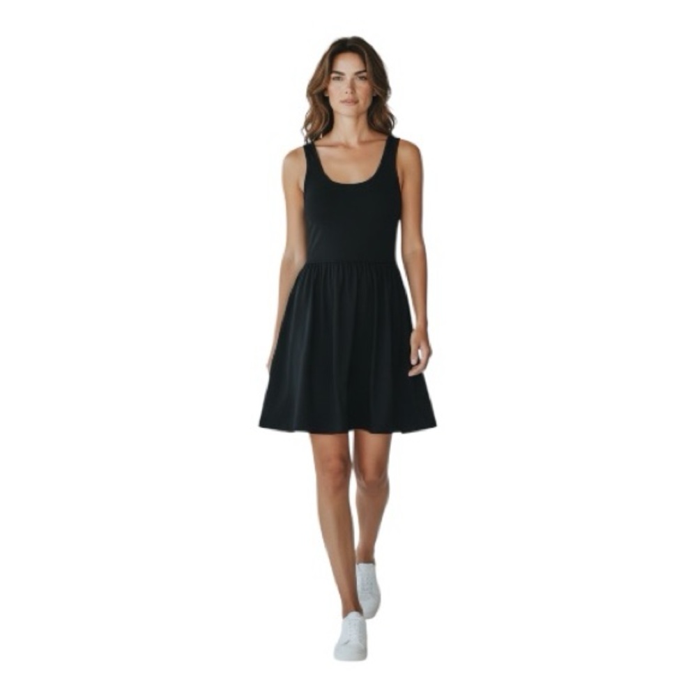 Torn by Ronny Kobo Black Scoop Neck Mini Dress